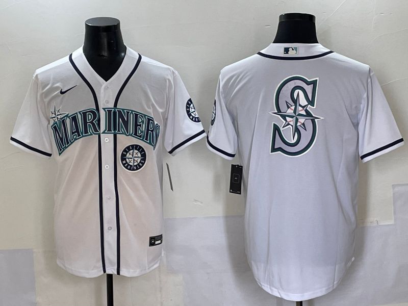 Men 2025 Seattle Mariners Blank White Game Nike MLB Jersey style 10->seattle mariners->MLB Jersey